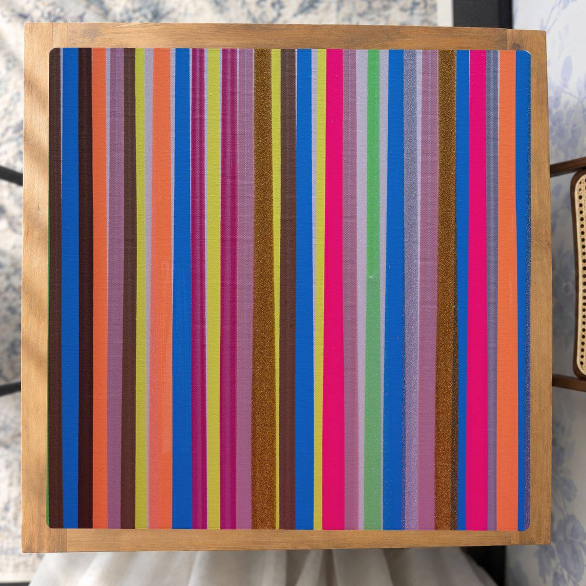 Electric Rainbow Rally mahjong mat — Studio Overhead