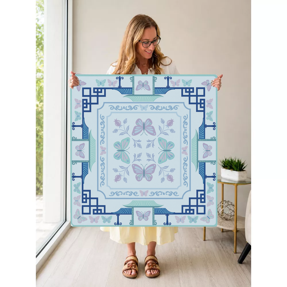 Enchanted Butterfly mahjong mat — Held Mat Portrait