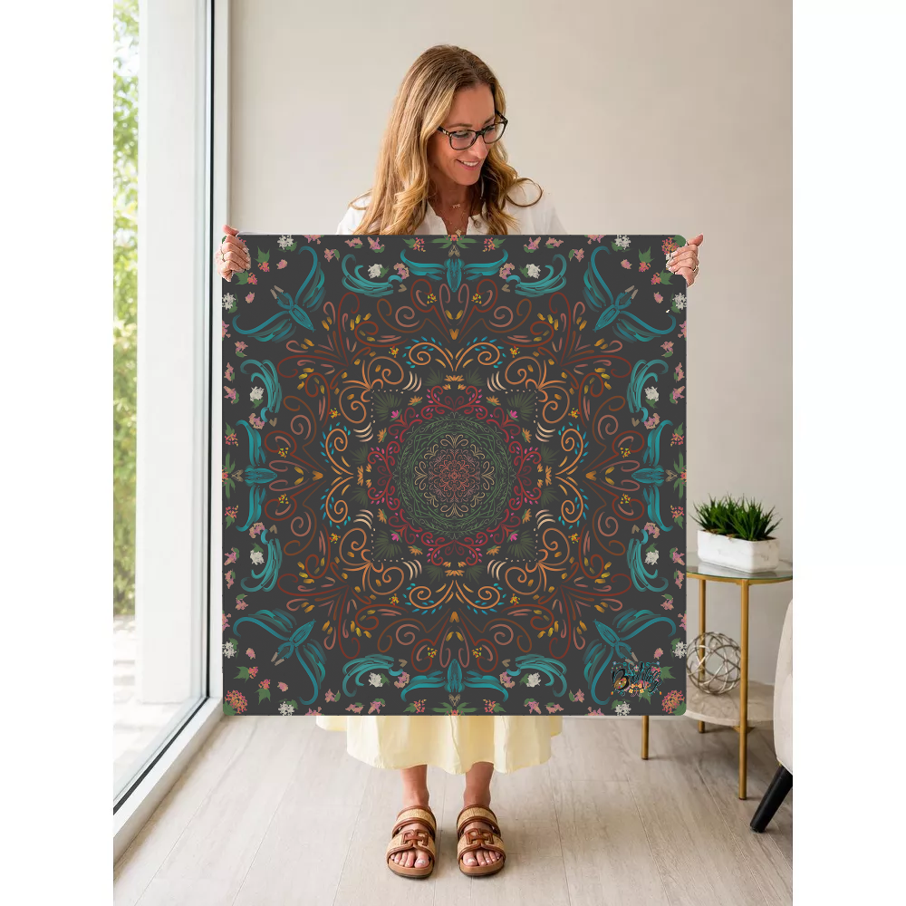 Enchanted Evenings mahjong mat — Held Mat Portrait