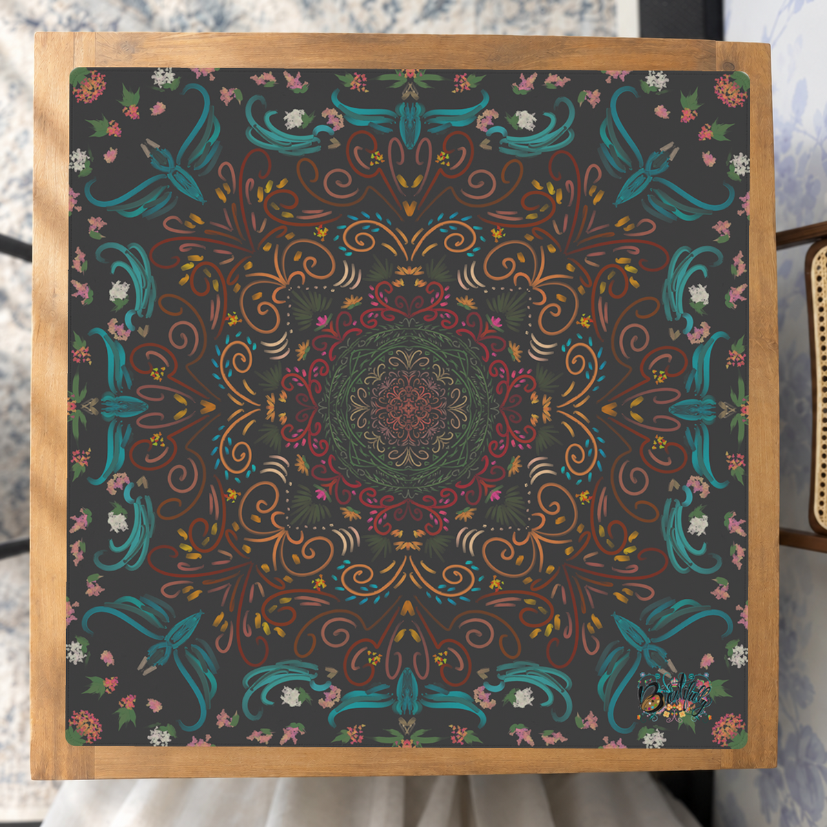 Enchanted Evenings mahjong mat — Studio Overhead