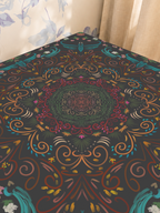 Enchanted Evenings mahjong mat — Sunlit Close-up