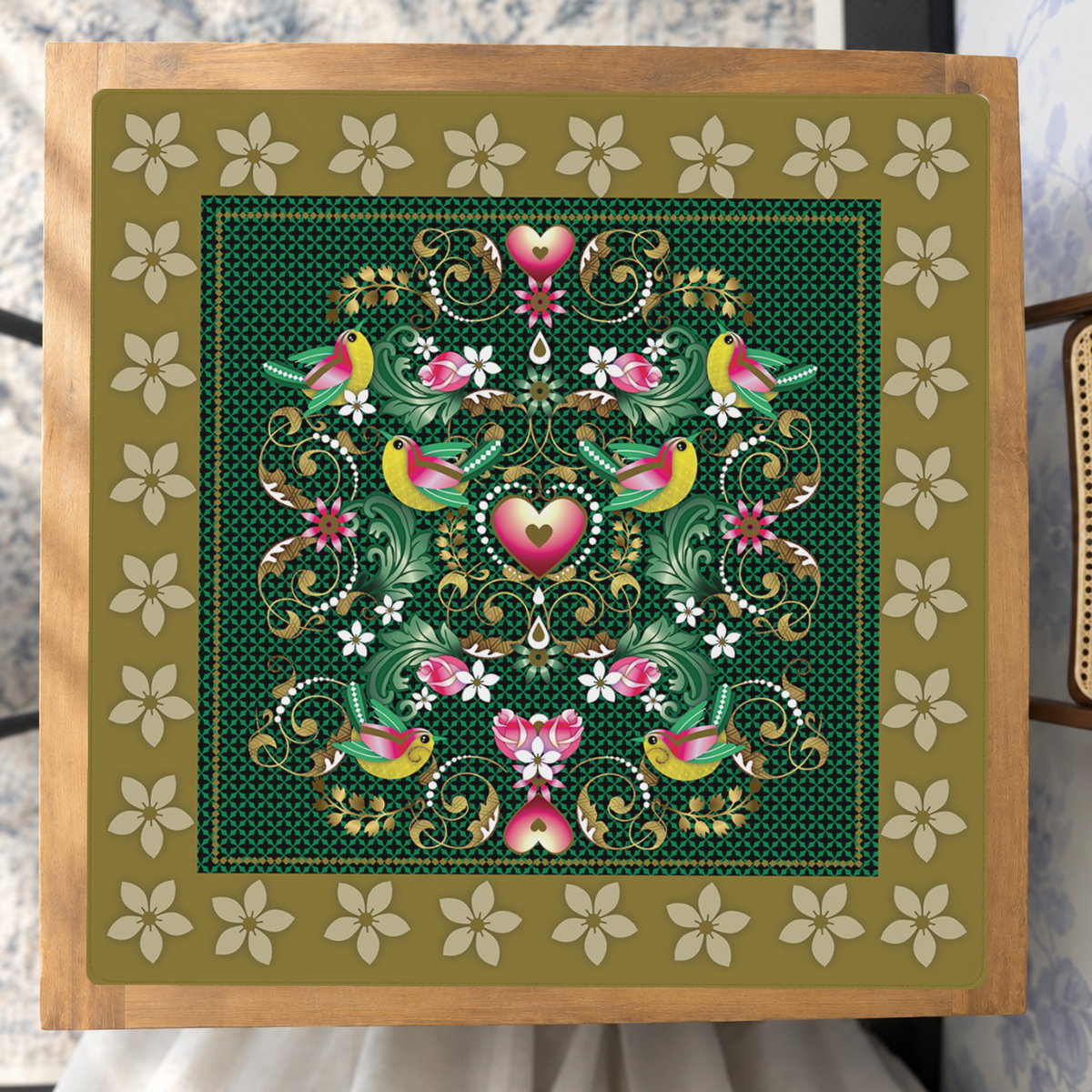 Esmeralda mahjong mat — Studio Overhead