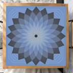 Eternal Mandala | Blue mahjong mat — Studio Overhead