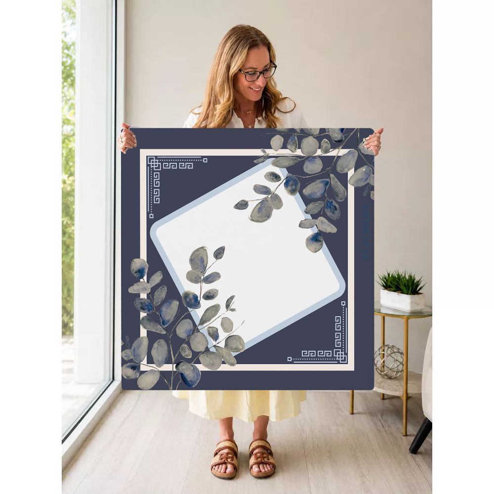 Eucalyptus Please mahjong mat — Held Mat Portrait