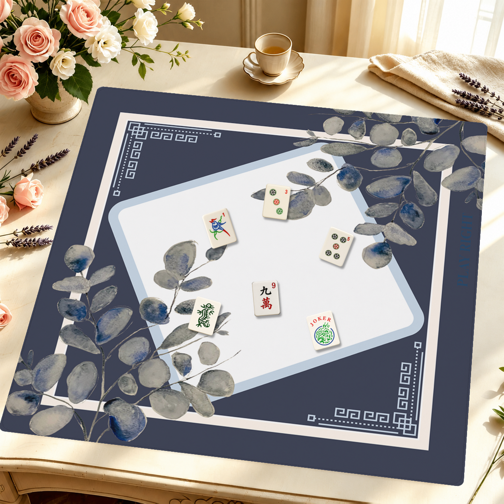 Eucalyptus Please mahjong mat — Styled Tile Table