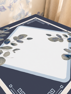 Eucalyptus Please mahjong mat — Sunlit Close-up