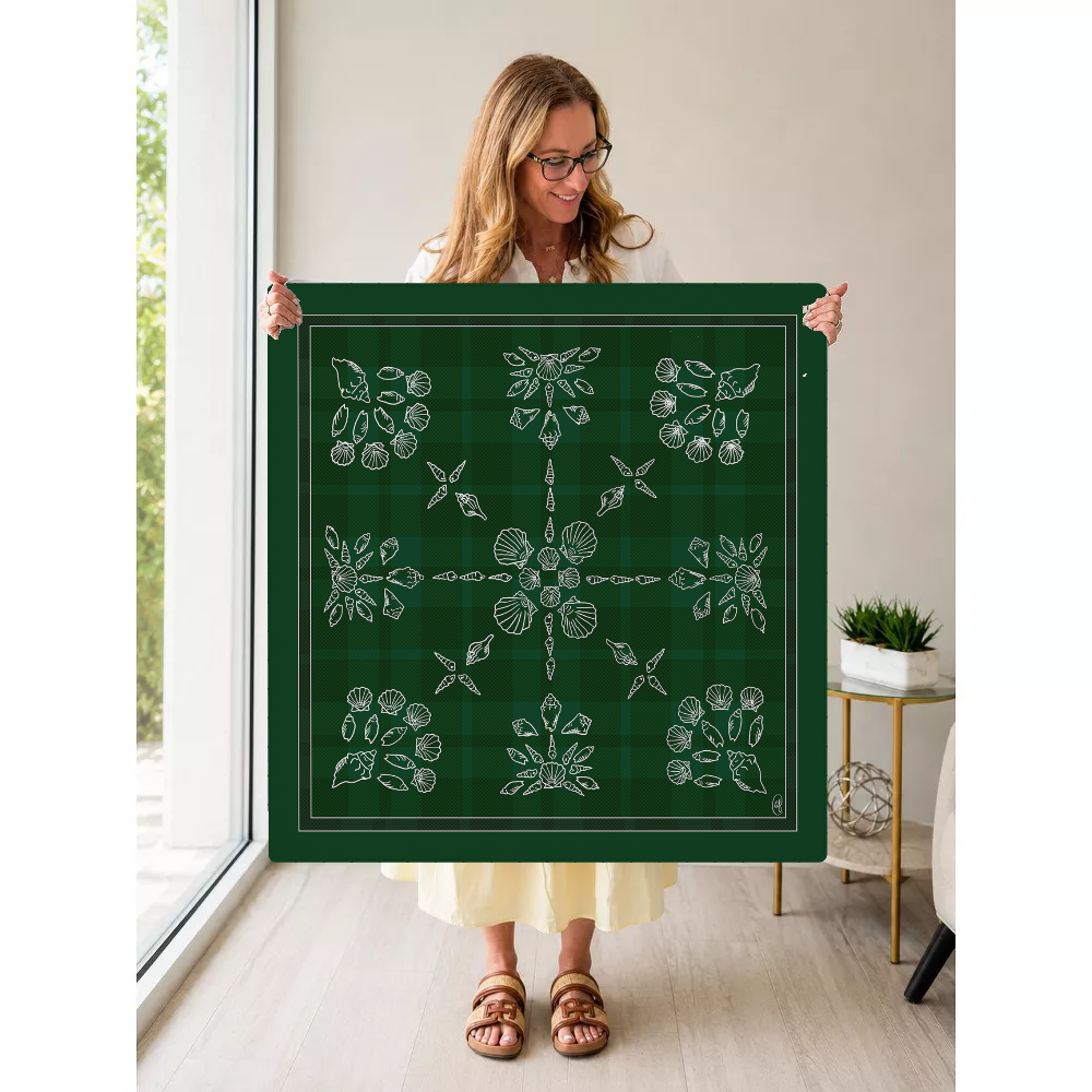 Evergreen Compass mahjong mat — Held Mat Portrait