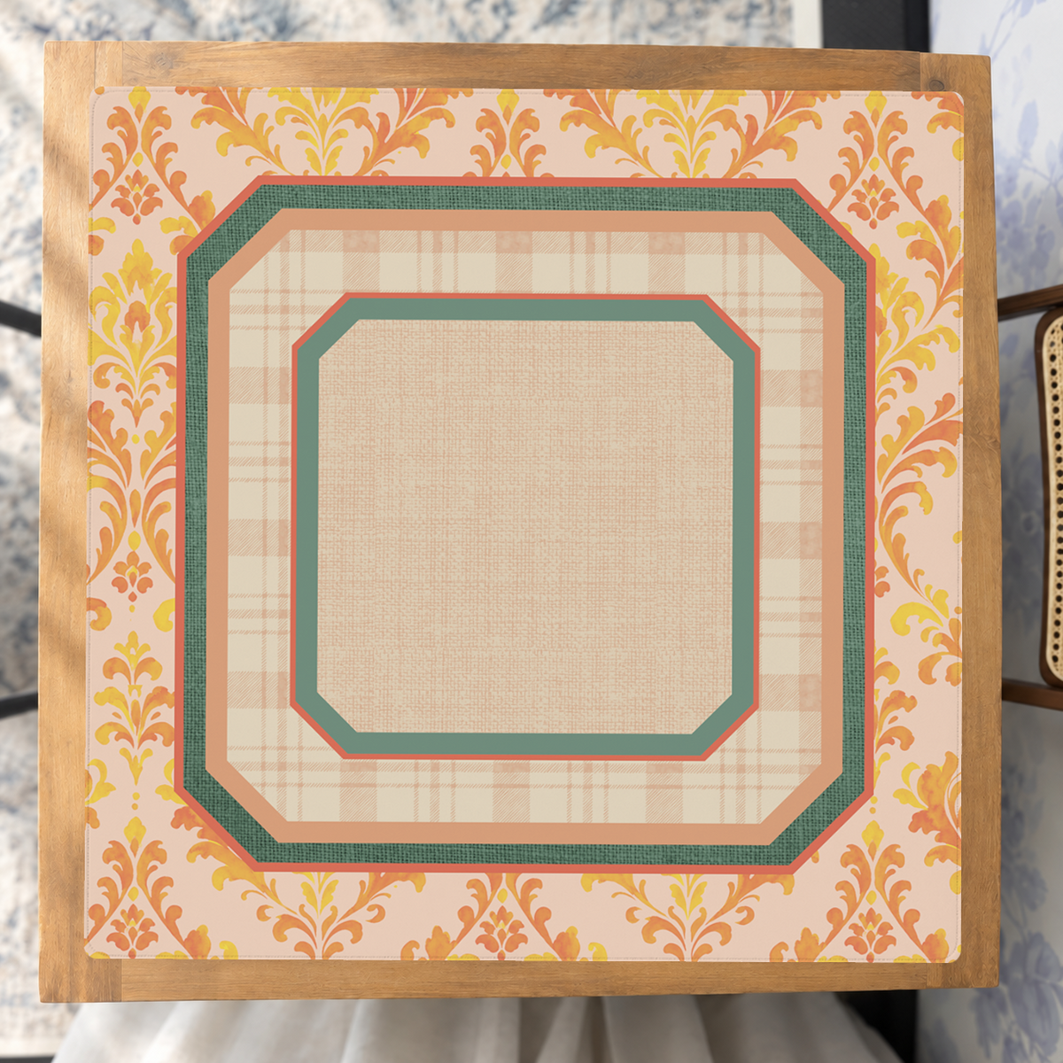 Fall Brocade mahjong mat — Studio Overhead