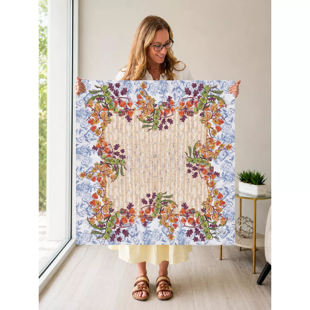 Fall Lanterns mahjong mat — Held Mat Portrait