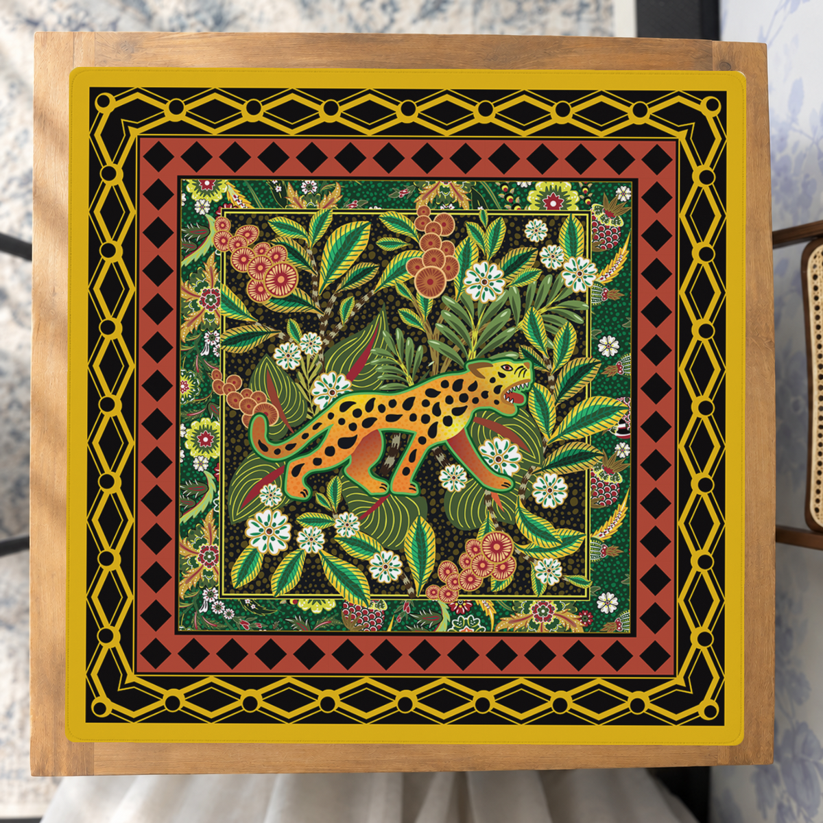 Fiera Dorada mahjong mat — Studio Overhead