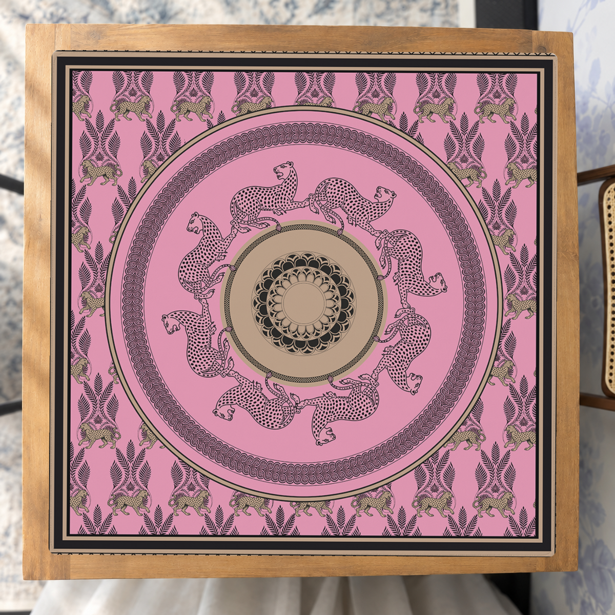 Fiera Rosa mahjong mat — Studio Overhead
