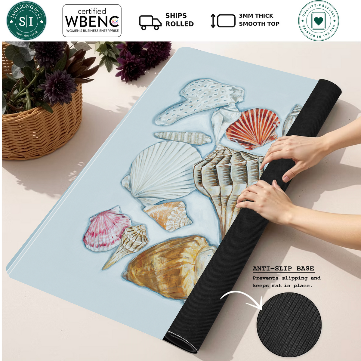 Finders Keepers mahjong mat — Rolled Mat Feature Image