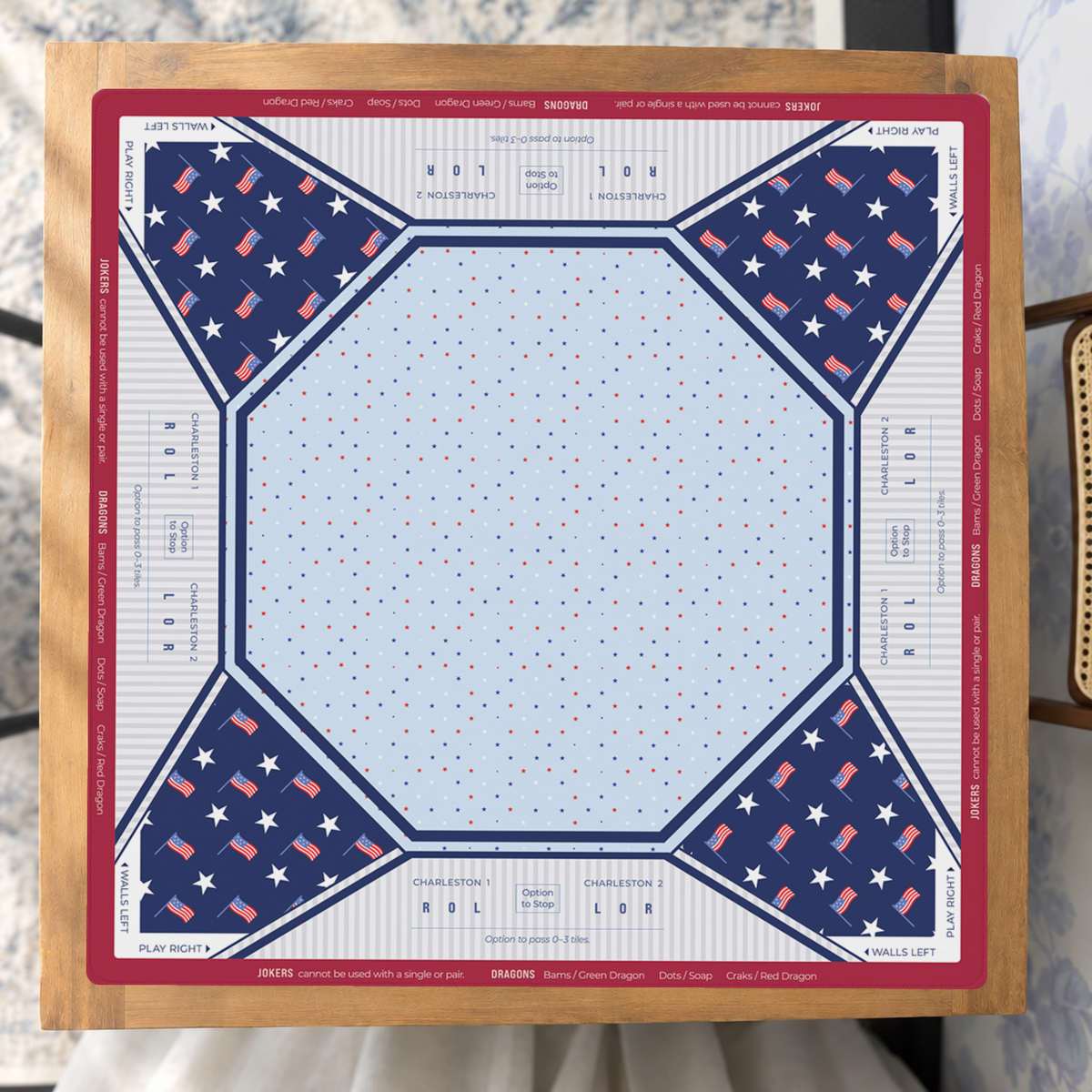Flag Day Flair mahjong mat — Studio Overhead