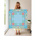 Flamingo Fandango mahjong mat — Held Mat Portrait