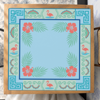 Flamingo Fandango mahjong mat — Studio Overhead