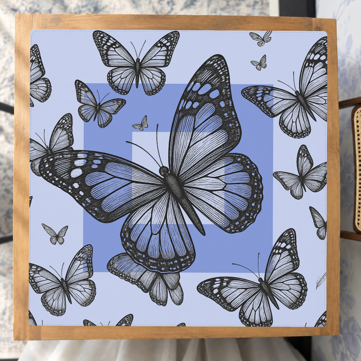 Flight Club | Blue mahjong mat — Studio Overhead