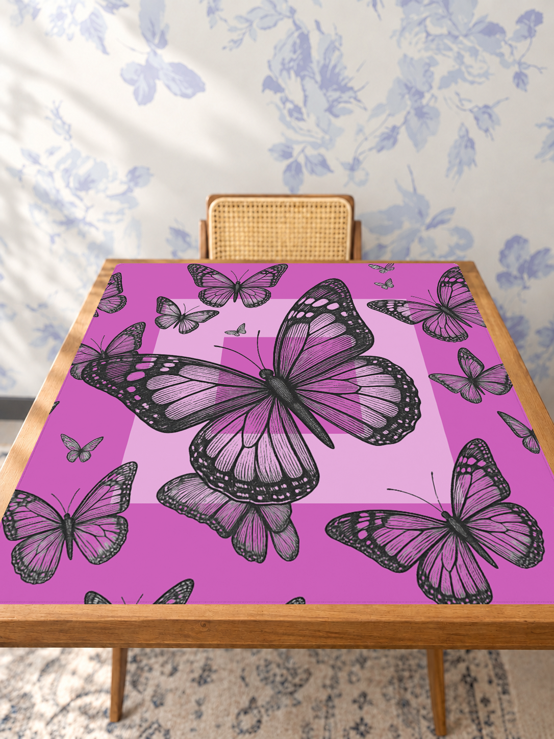 Flight Club | Purple mahjong mat — Studio Table Angle