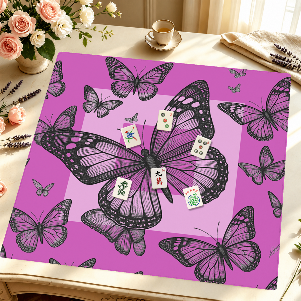 Flight Club | Purple mahjong mat — Styled Tile Table