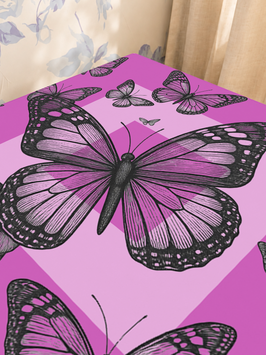 Flight Club | Purple mahjong mat — Sunlit Close-up