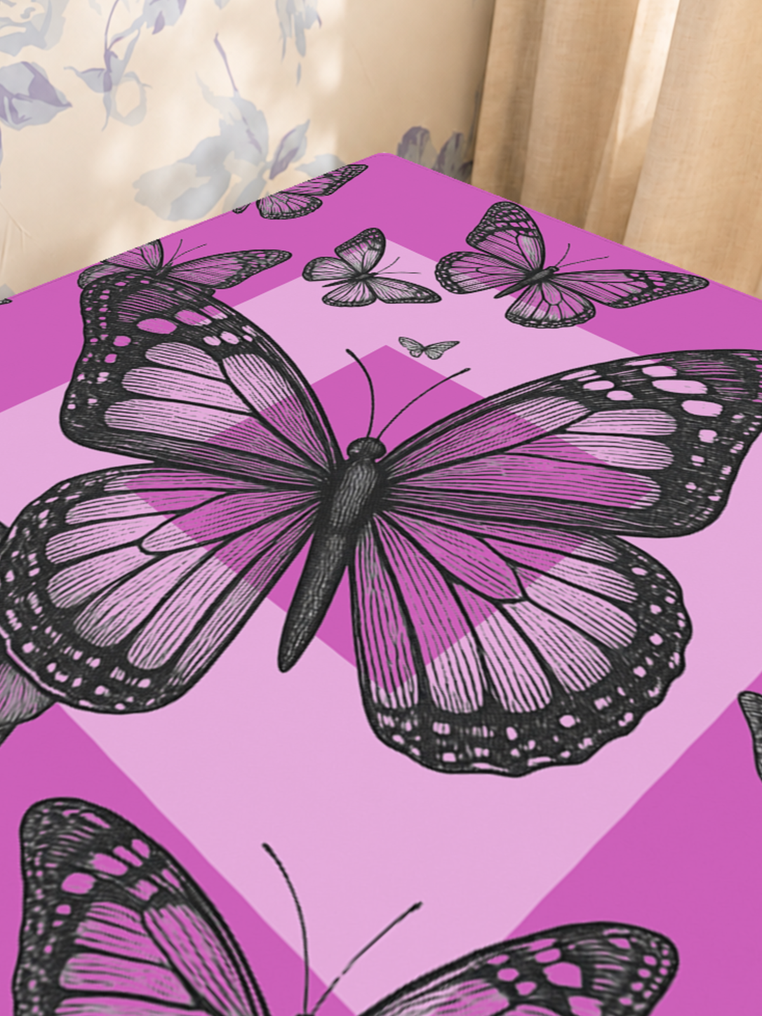 Flight Club | Purple mahjong mat — Sunlit Close-up