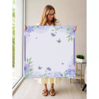 Flights Of Floral  | Purple mahjong mat — Held Mat Portrait
