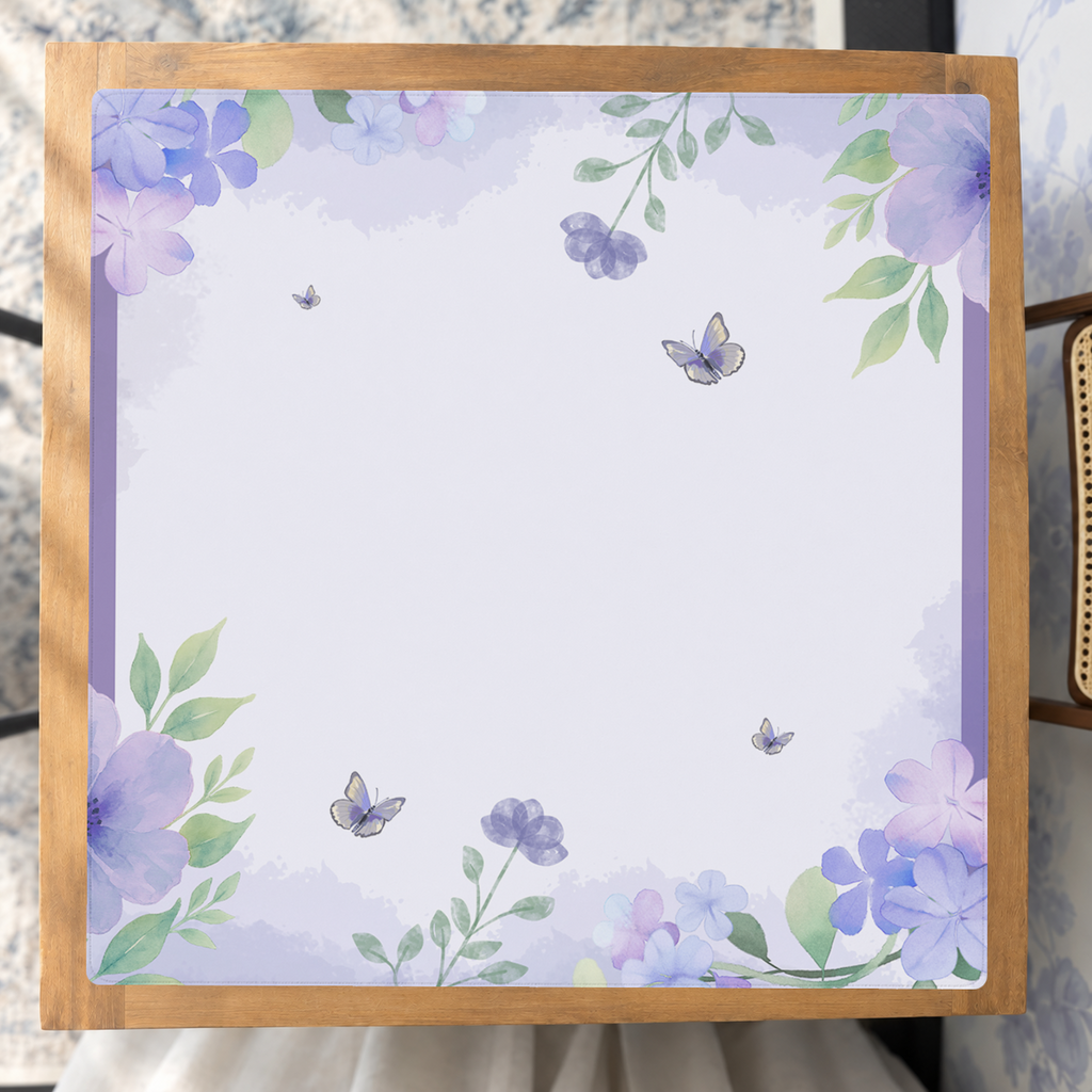 Flights Of Floral  | Purple mahjong mat — Studio Overhead