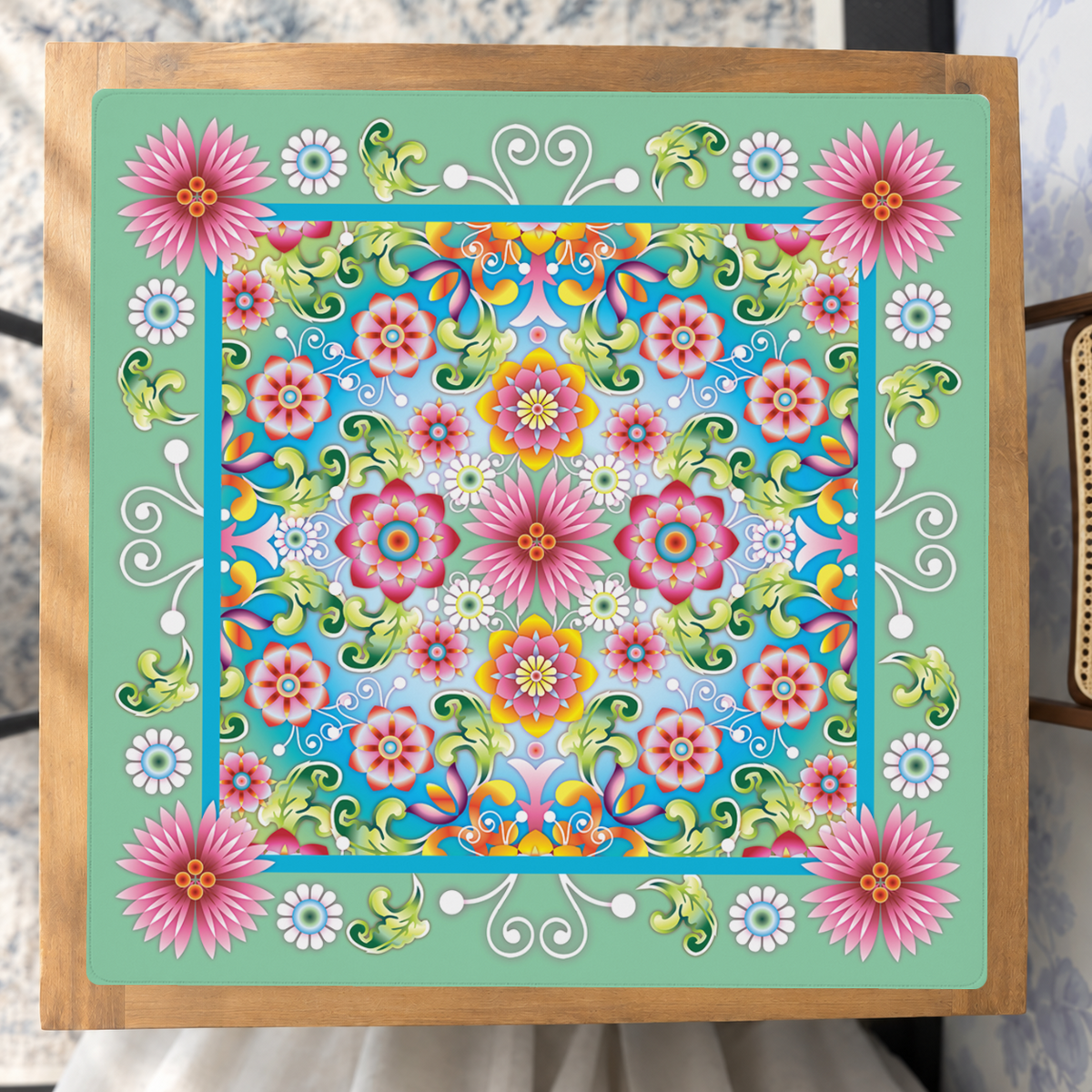 Flor de Luz mahjong mat — Studio Overhead