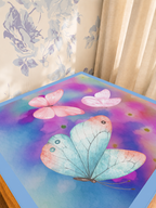 Flutter Weather| Blue mahjong mat — Sunlit Detail