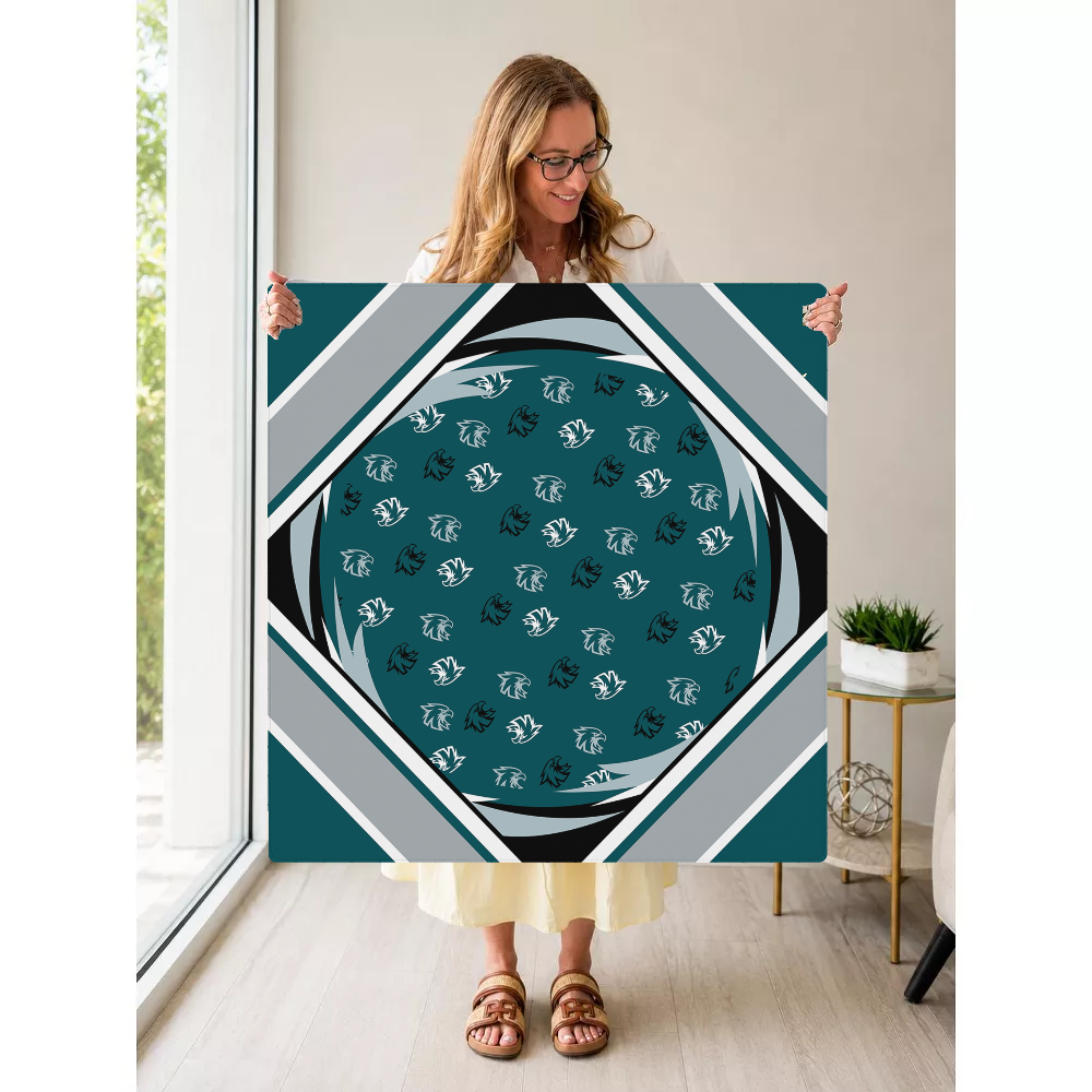 Fly Eagles Fly mahjong mat — Held Mat Portrait