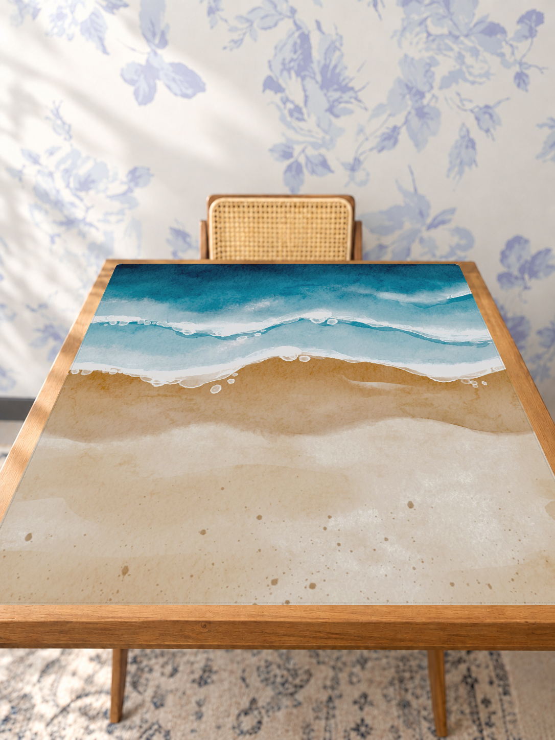 Foam at Last mahjong mat — Studio Table Angle