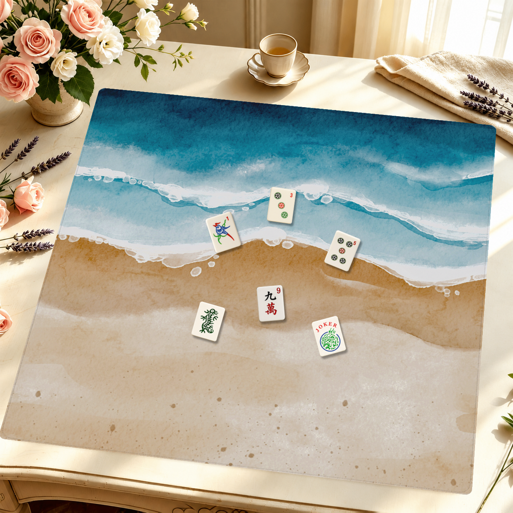 Foam at Last mahjong mat — Styled Tile Table