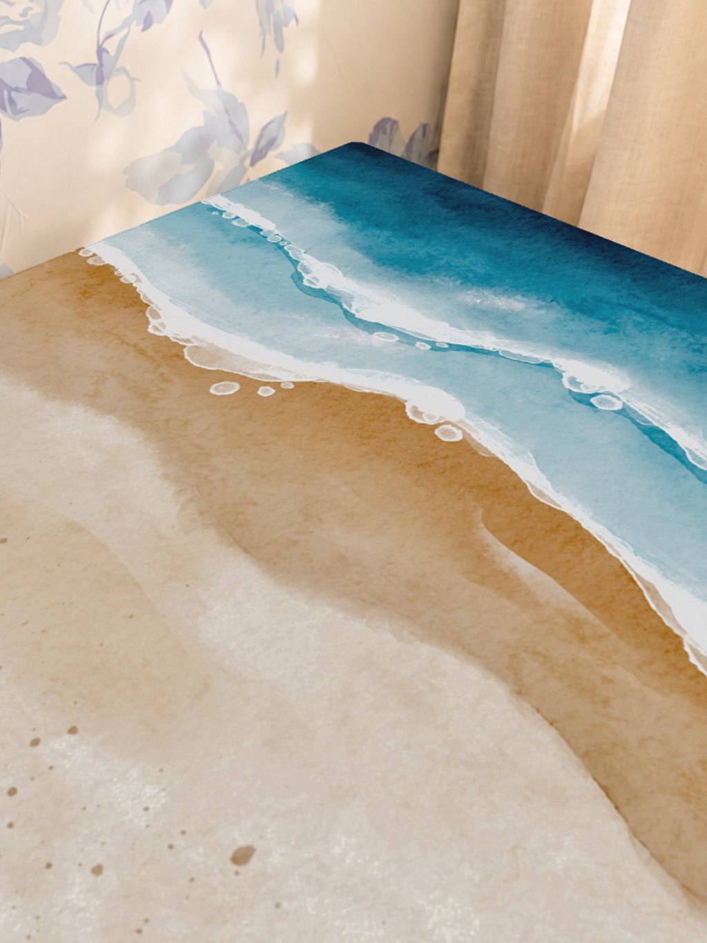 Foam at Last mahjong mat — Sunlit Close-up