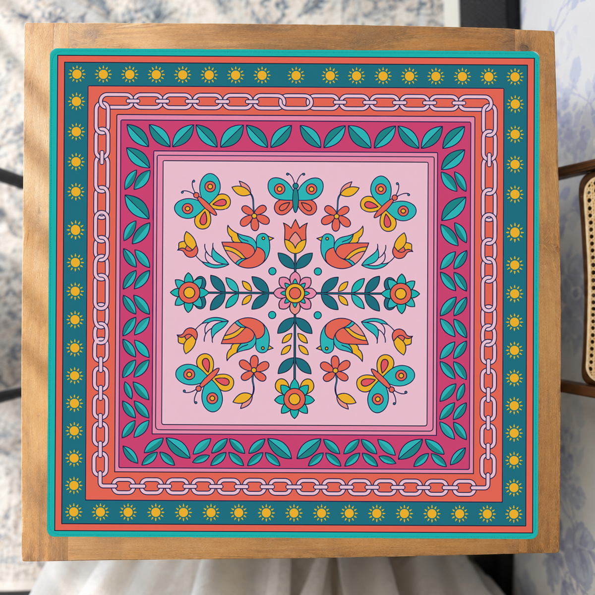 Folklore on the Floor mahjong mat — Studio Overhead