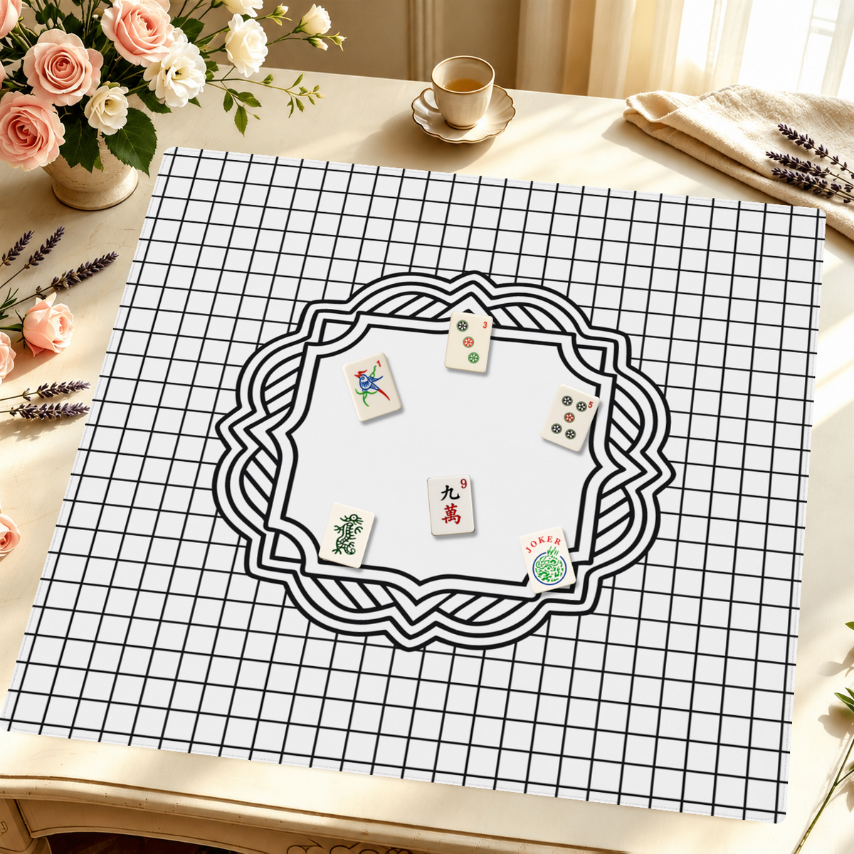 Frame of Reference mahjong mat — Styled Tile Table