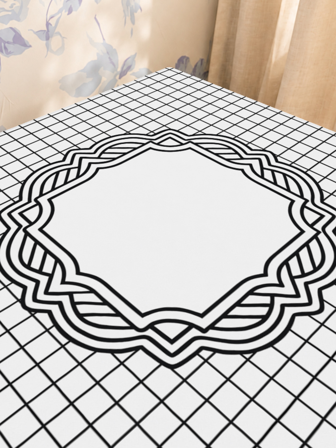 Frame of Reference mahjong mat — Sunlit Close-up