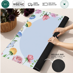 Full Bloom | Blue Circle mahjong mat — Rolled Mat Feature Image