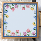 Full Bloom  | Blue mahjong mat — Studio Overhead