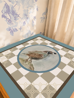Gambel Your Luck mahjong mat — Sunlit Detail