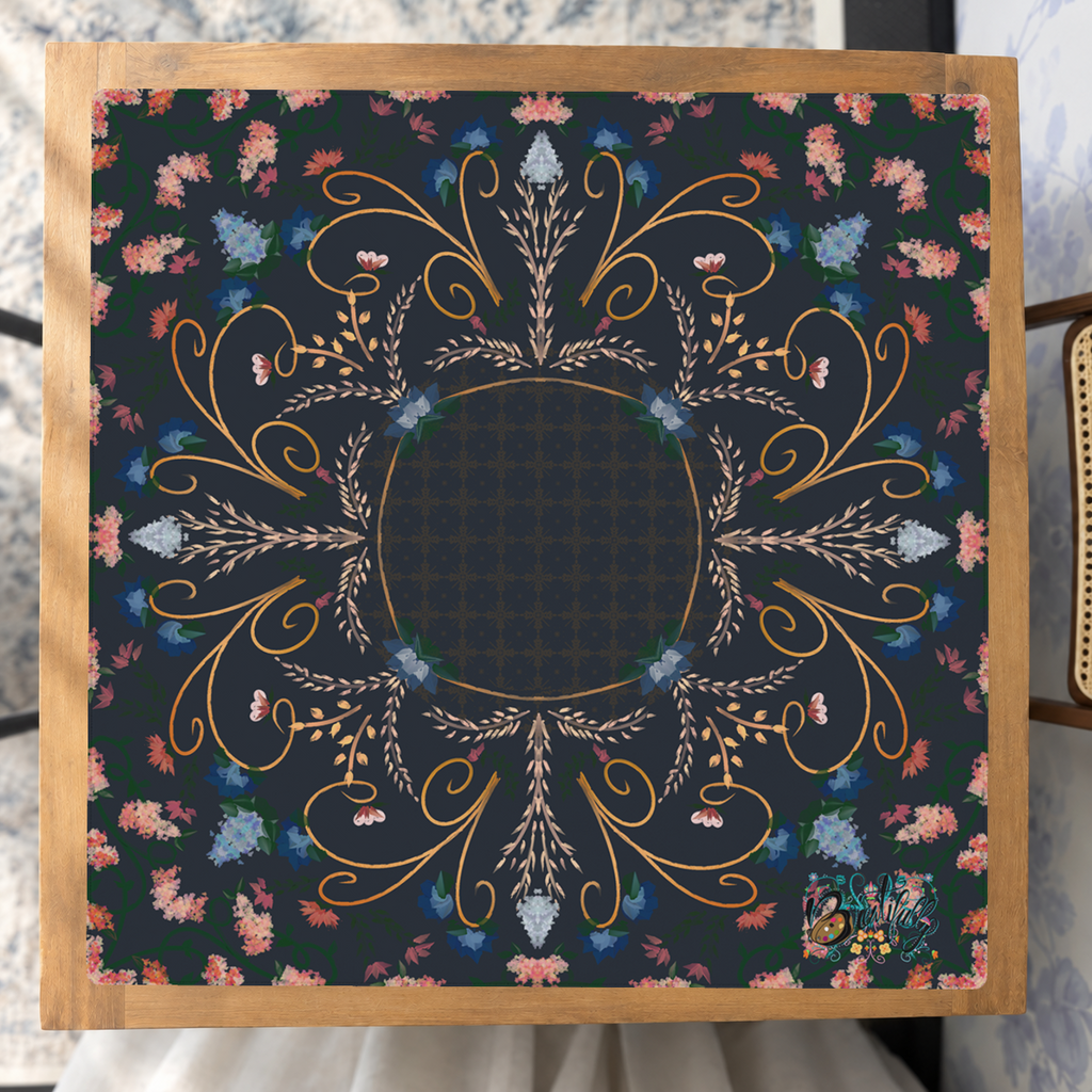 Garden at Midnight mahjong mat — Studio Overhead