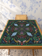 Garden of Good Fortune mahjong mat — Studio Table Angle
