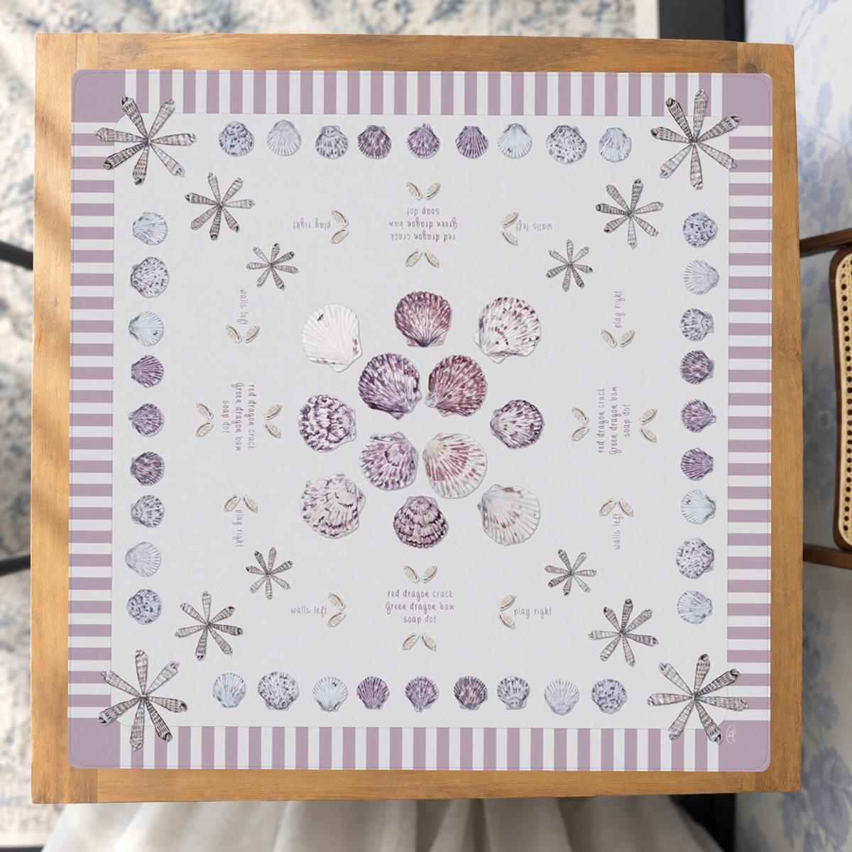 Gathered and Played mahjong mat — Studio Overhead