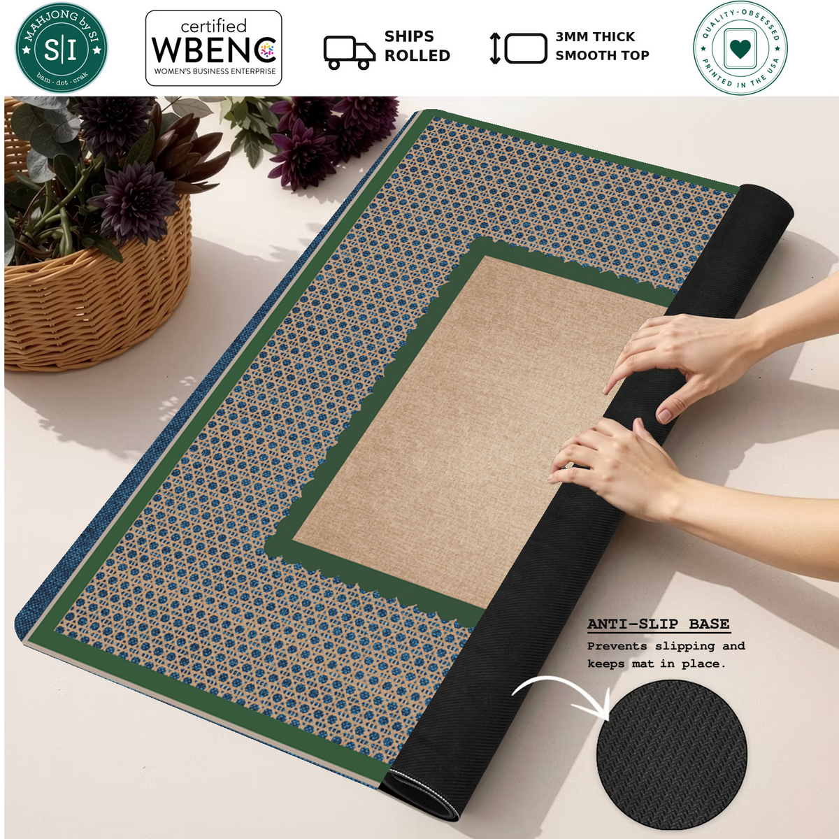 Gatsby mahjong mat — Rolled Mat Feature Image