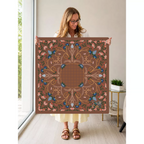 Gilded Bloom Ballroom mahjong mat — Held Mat Portrait