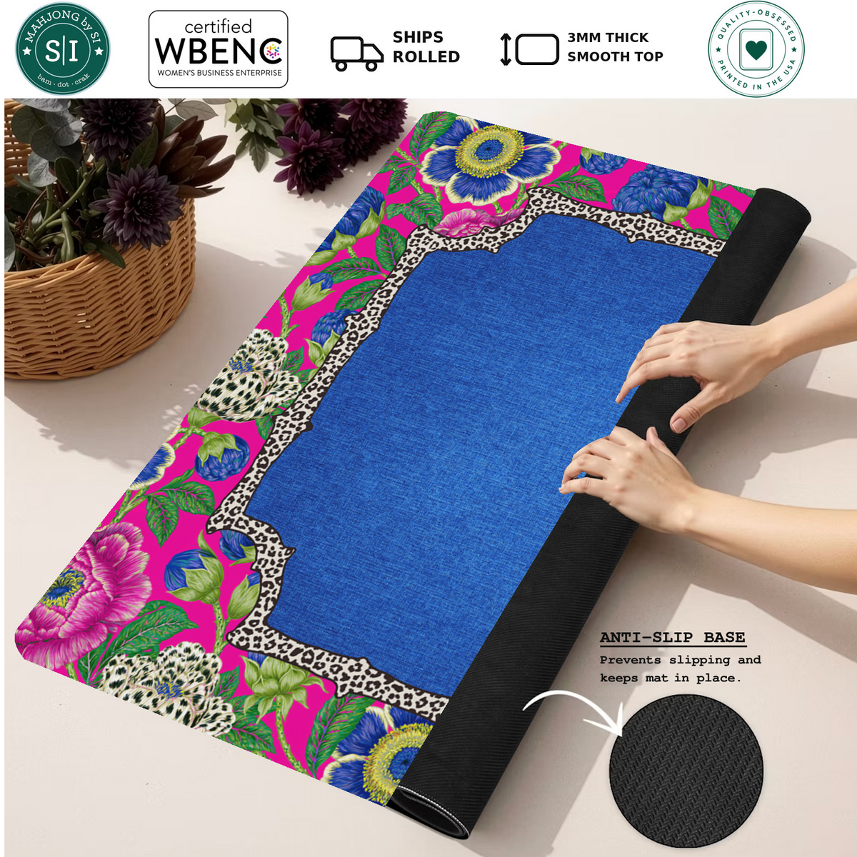 Glow Gardenista mahjong mat — Rolled Mat Feature Image