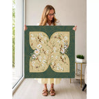 Mahjong by SI™ Golden Aviary Mahjong Mat — Held Mat Portrait [held-mat-portrait-square]