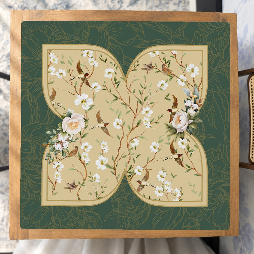 Mahjong by SI™ Golden Aviary Mahjong Mat — Studio Overhead [studio-overhead-square]