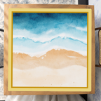 Golden Hour Tide mahjong mat — Studio Overhead
