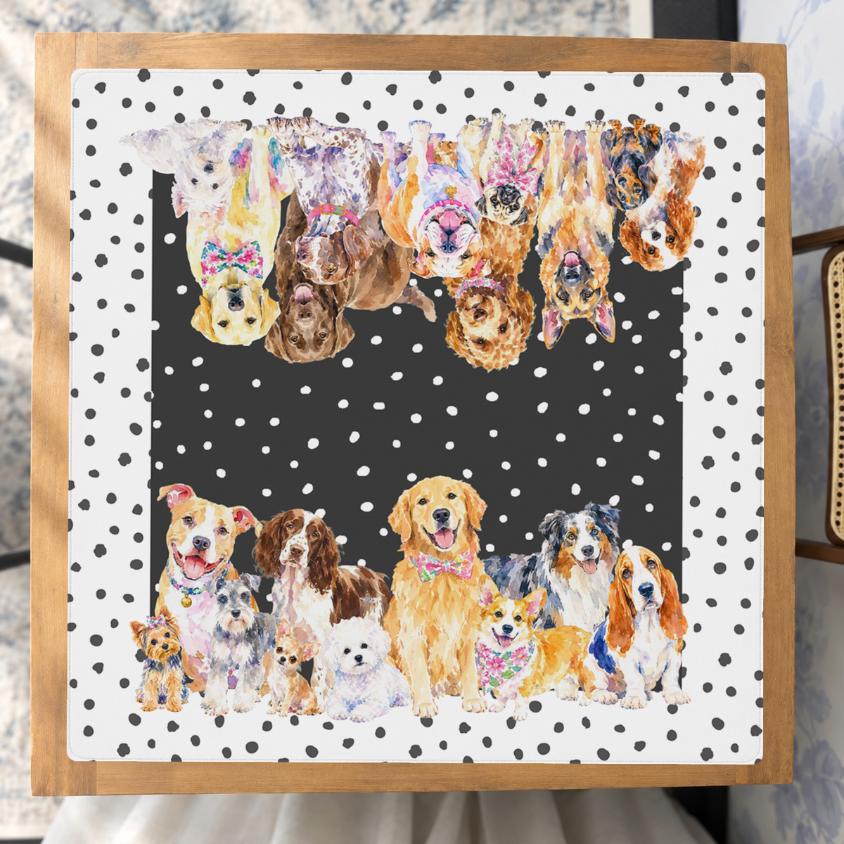 Good Dog Club mahjong mat — Studio Overhead