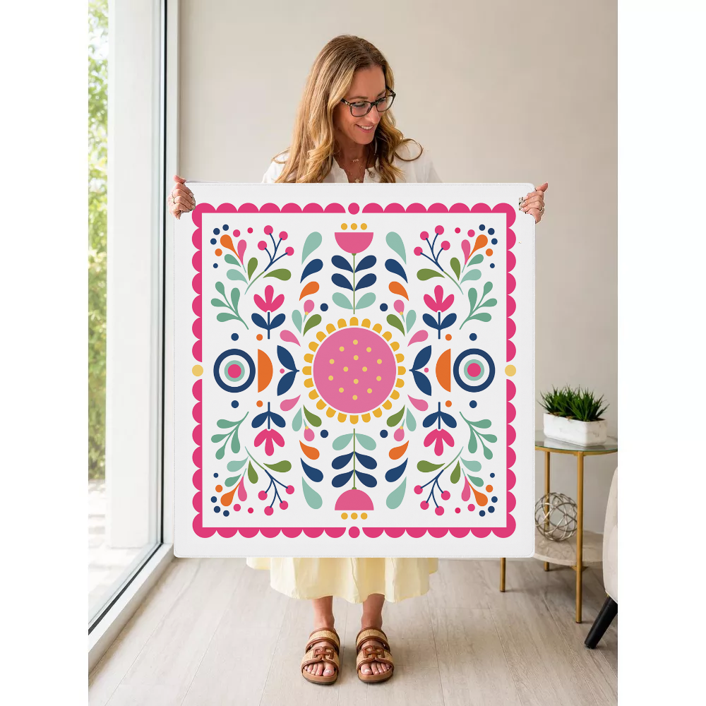 Good Vibes Only mahjong mat — Held Mat Portrait