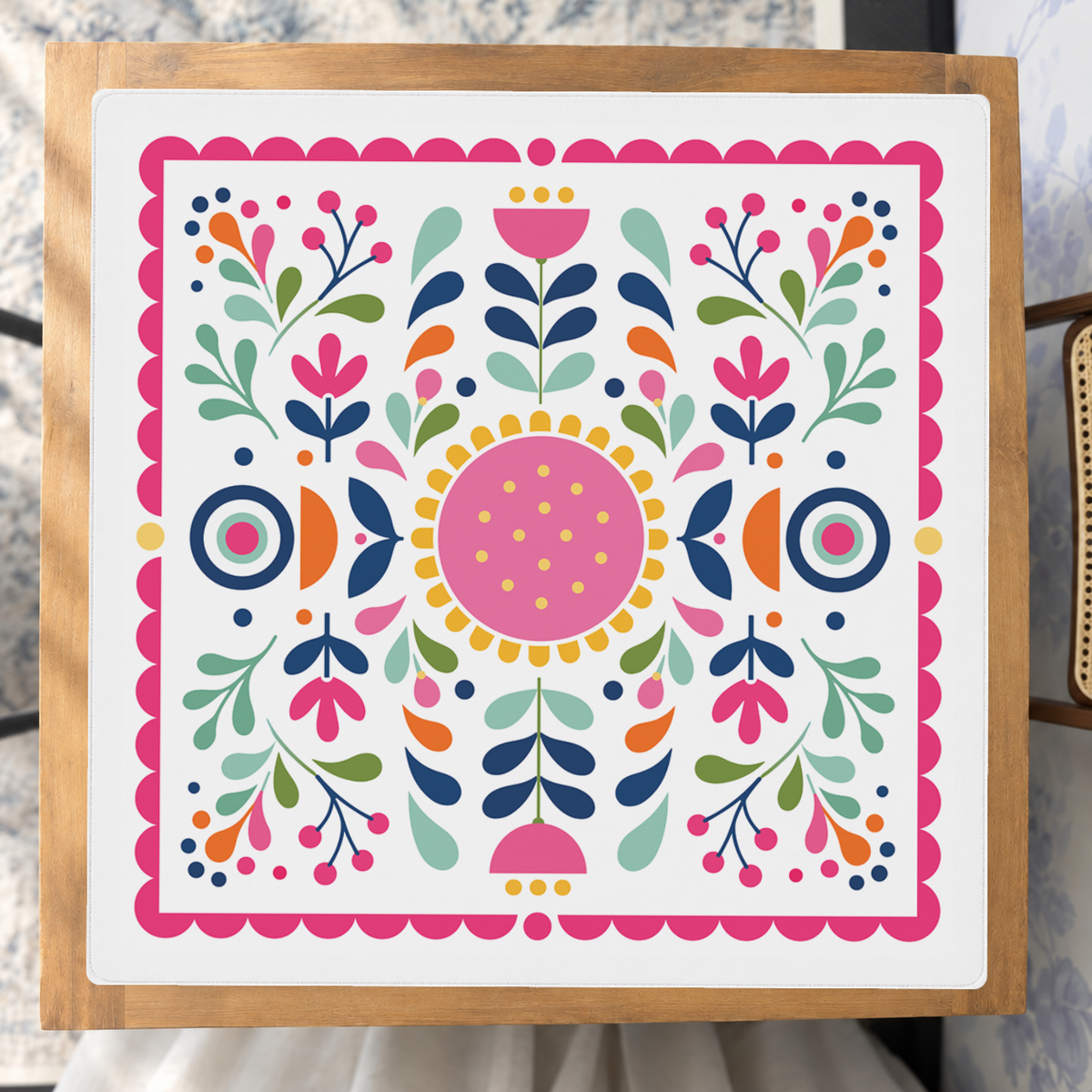 Good Vibes Only mahjong mat — Studio Overhead